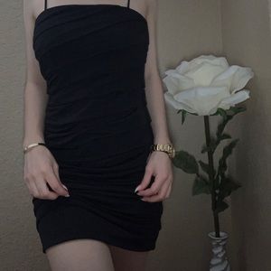 Black short dress